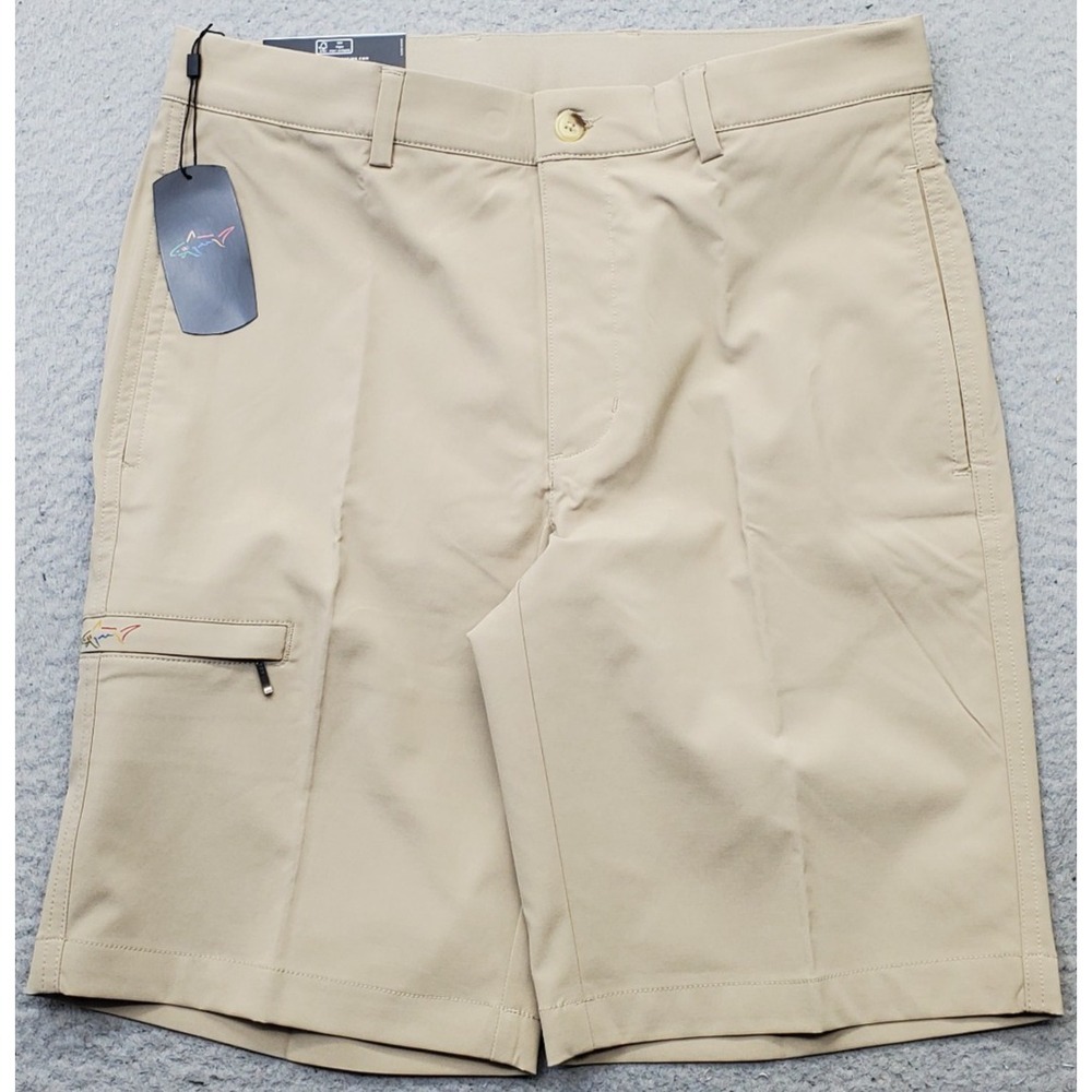 Greg Norman Golf Cargo Shorts Mens 30 Tan Play-Dry Performance Stretch G7XLH535